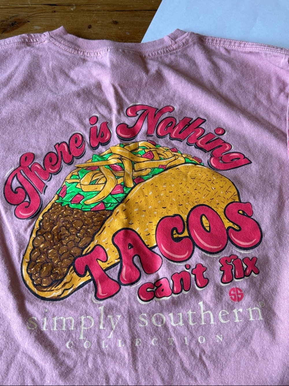 Simply Southern Light Pink Long Sleeve Logo Tee